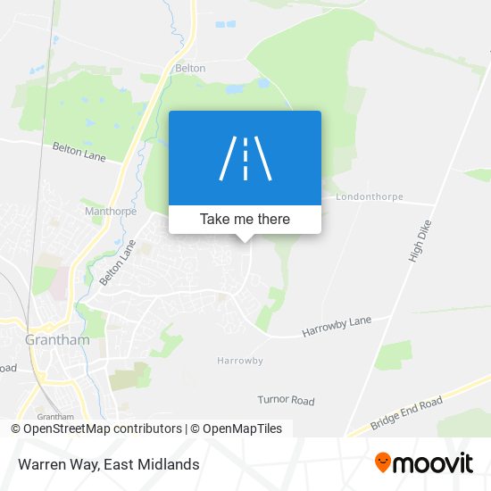 Warren Way map