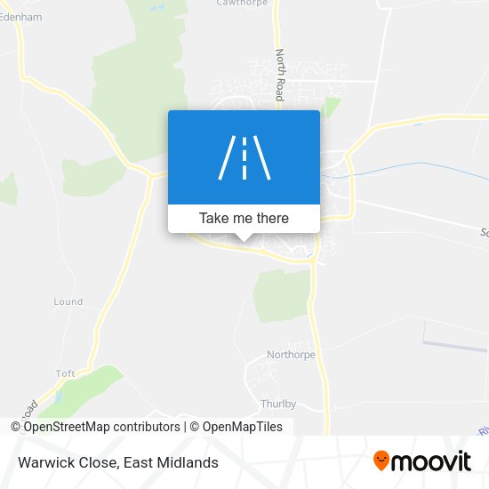 Warwick Close map