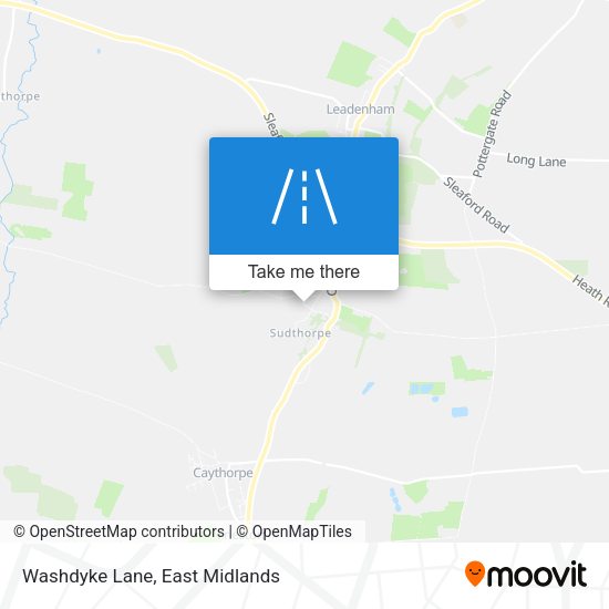 Washdyke Lane map