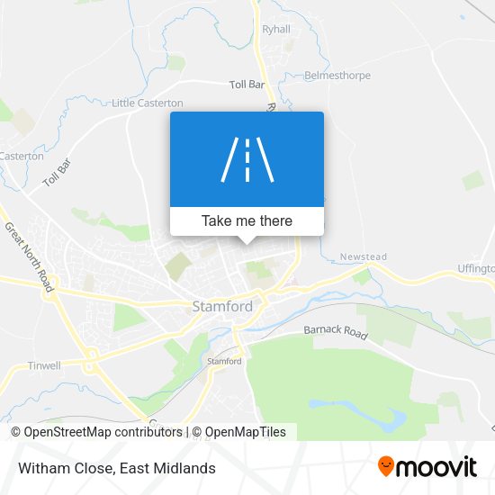 Witham Close map