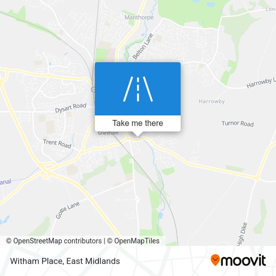 Witham Place map