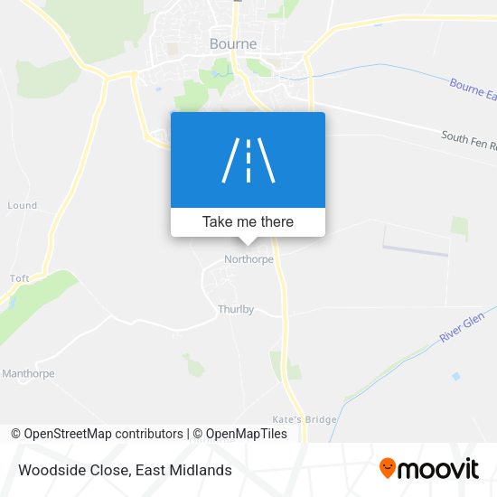 Woodside Close map