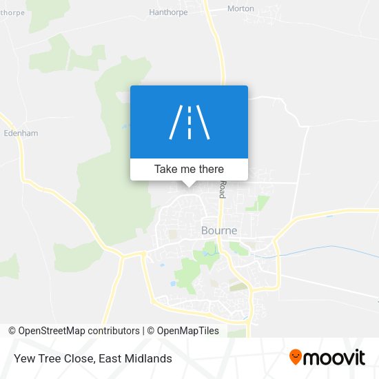 Yew Tree Close map