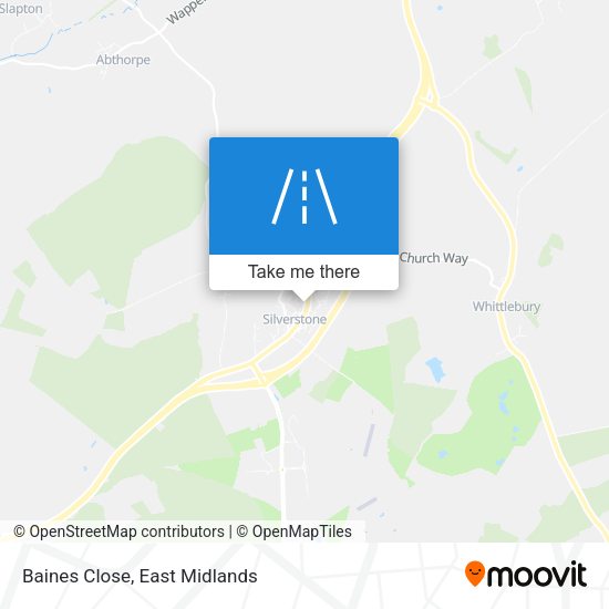 Baines Close map