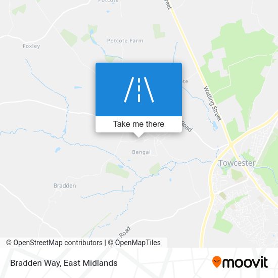 Bradden Way map