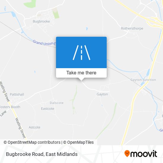 Bugbrooke Road map