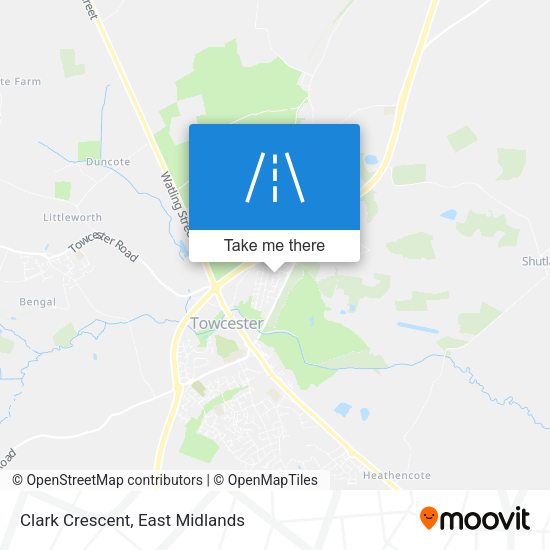 Clark Crescent map