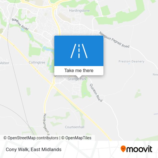 Cony Walk map