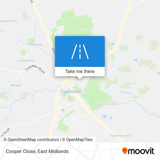 Cooper Close map