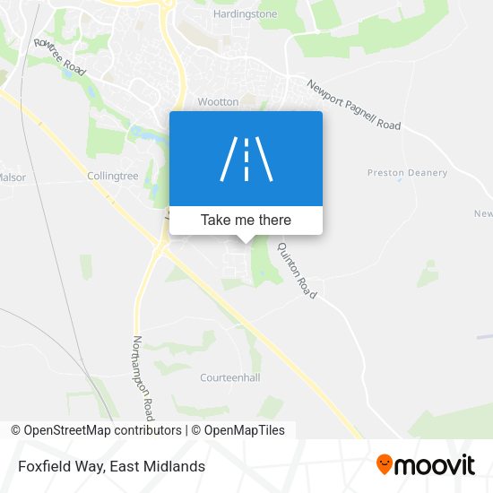 Foxfield Way map