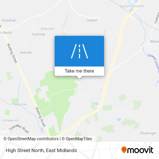 High Street North map