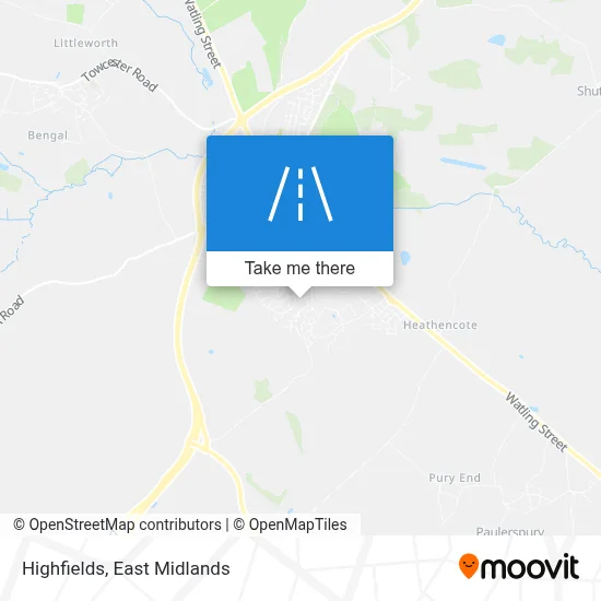 Highfields map