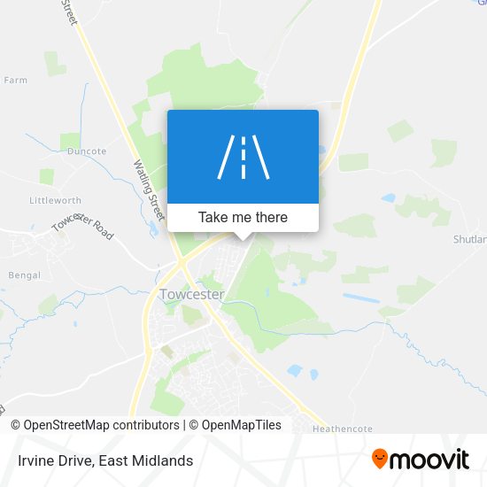 Irvine Drive map