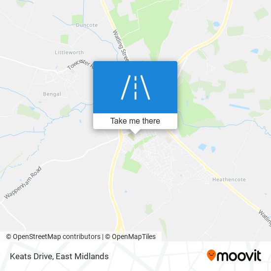 Keats Drive map