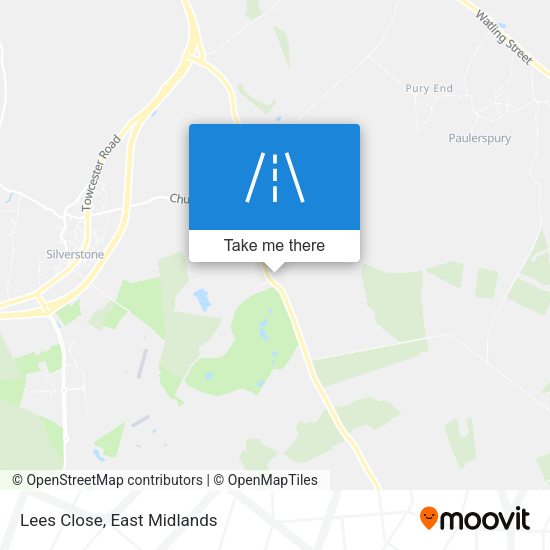 Lees Close map