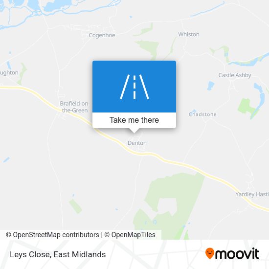 Leys Close map