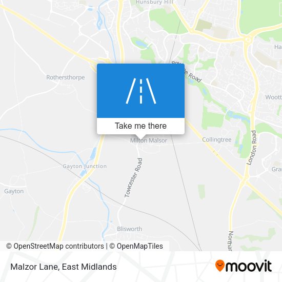 Malzor Lane map