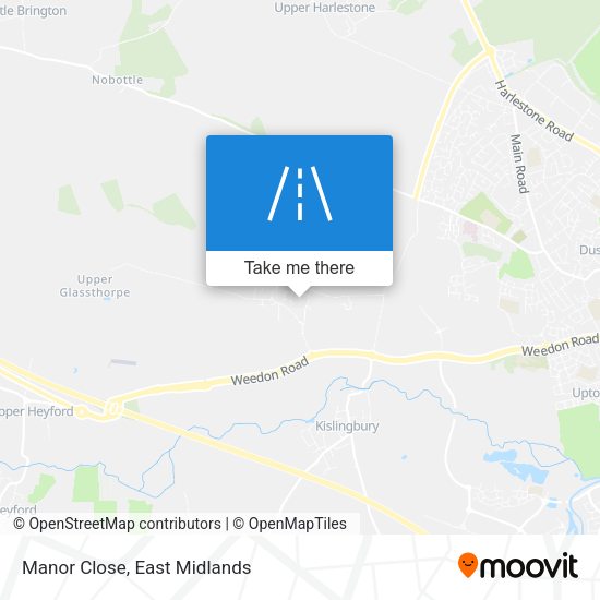 Manor Close map