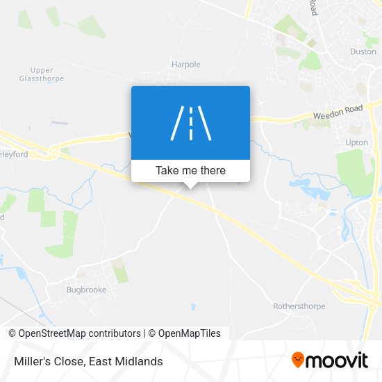 Miller's Close map