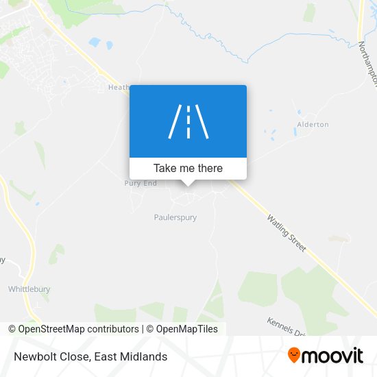 Newbolt Close map