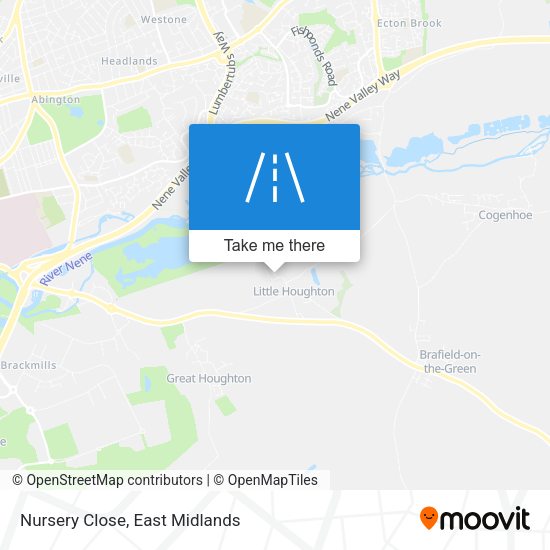 Nursery Close map