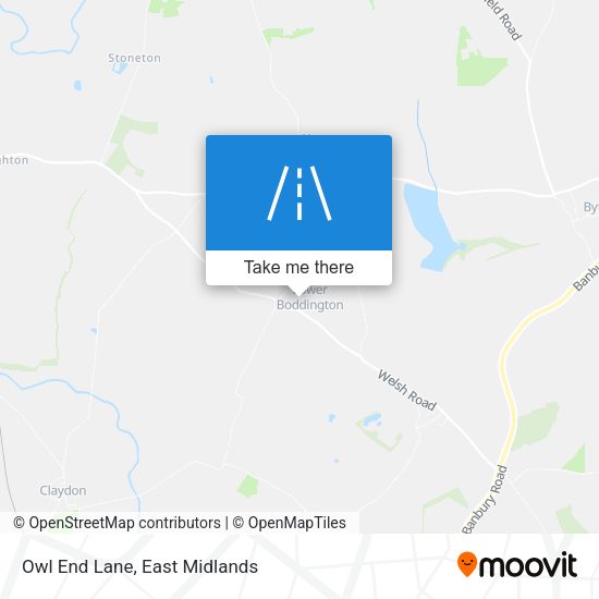 Owl End Lane map