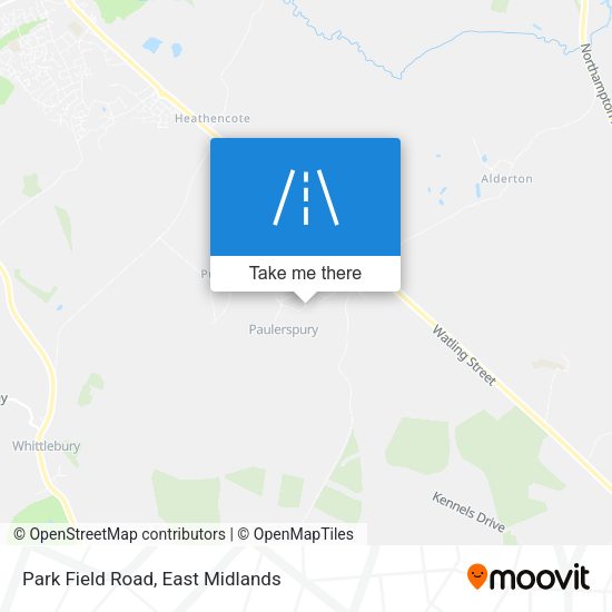 Park Field Road map