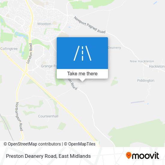 Preston Deanery Road map