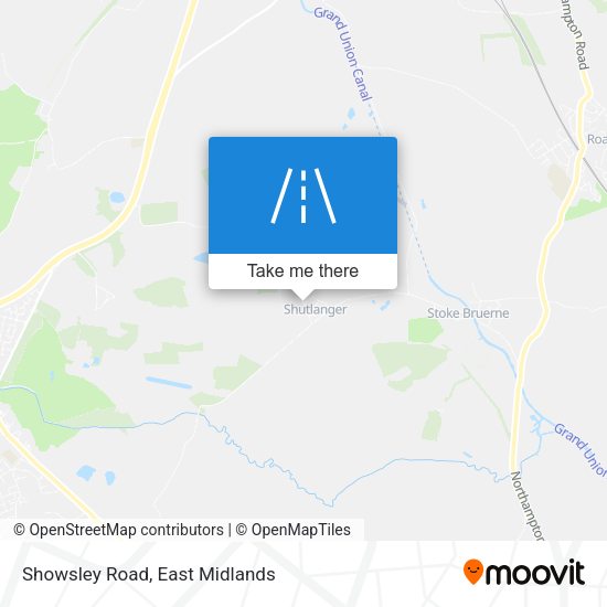Showsley Road map