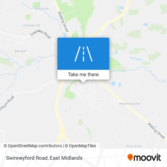 Swinneyford Road map