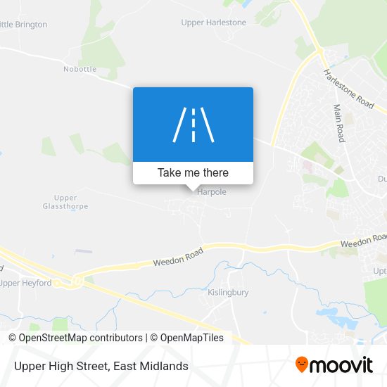 Upper High Street map