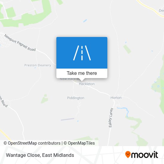 Wantage Close map