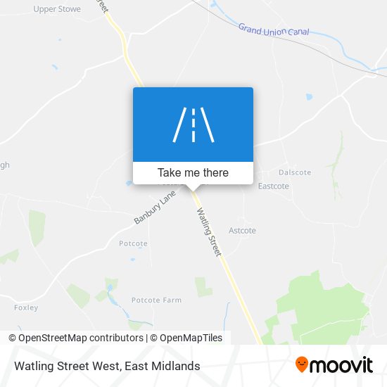 Watling Street West map