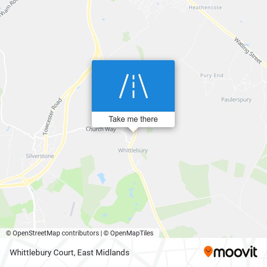 Whittlebury Court map