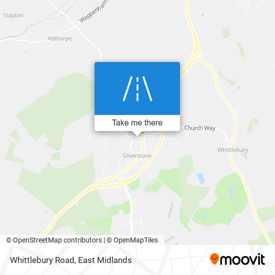 Whittlebury Road map
