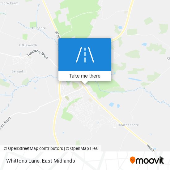 Whittons Lane map