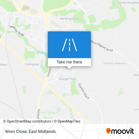 Wren Close map