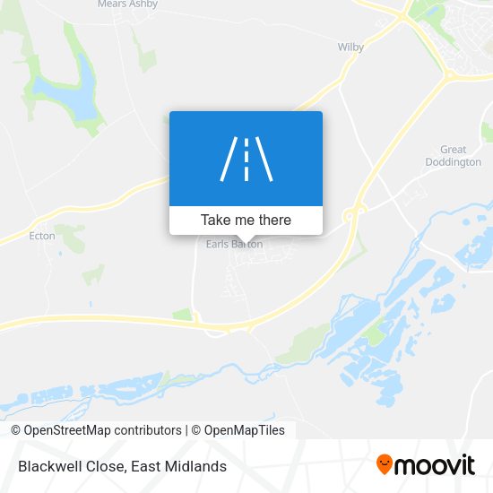 Blackwell Close map
