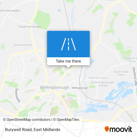 Burywell Road map