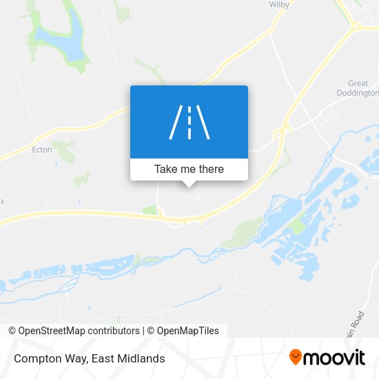 Compton Way map