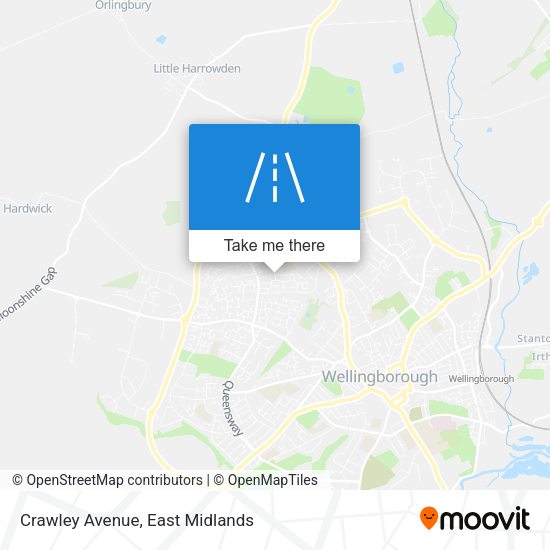 Crawley Avenue map