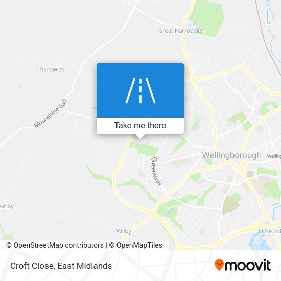 Croft Close map