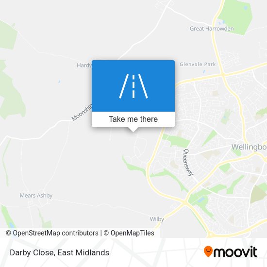 Darby Close map