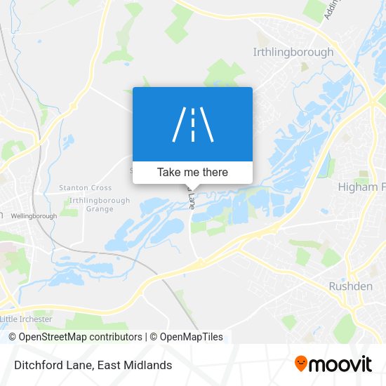 Ditchford Lane map