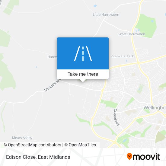 Edison Close map