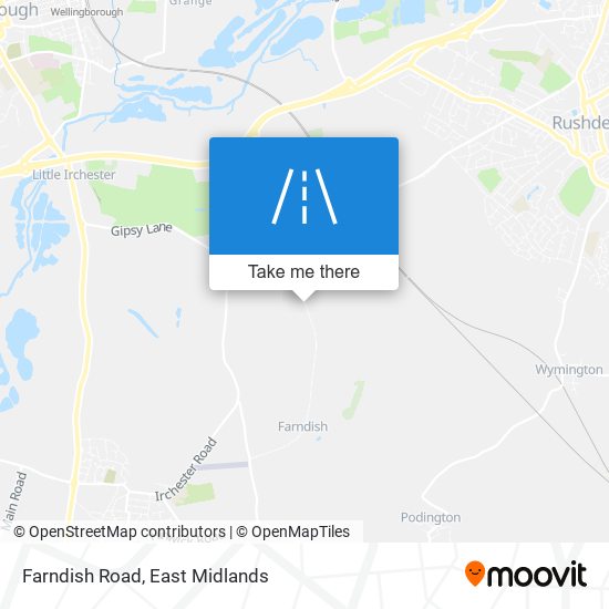 Farndish Road map