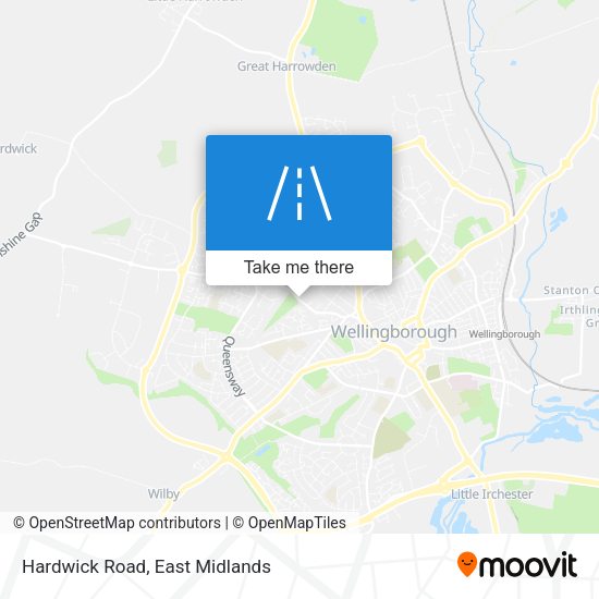 Hardwick Road map