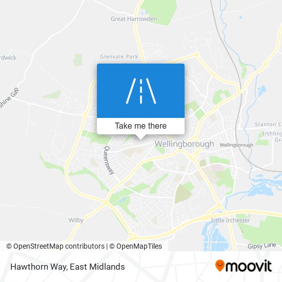 Hawthorn Way map