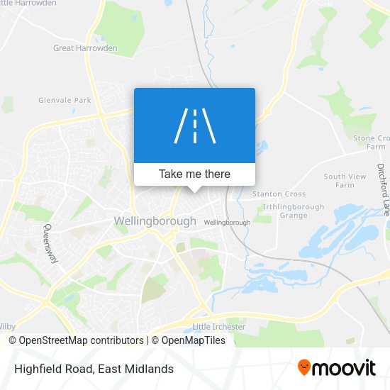 Highfield Road map