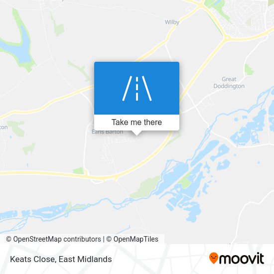 Keats Close map